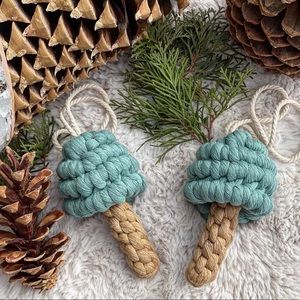 Handmade Macrame Crochet Mushrooms